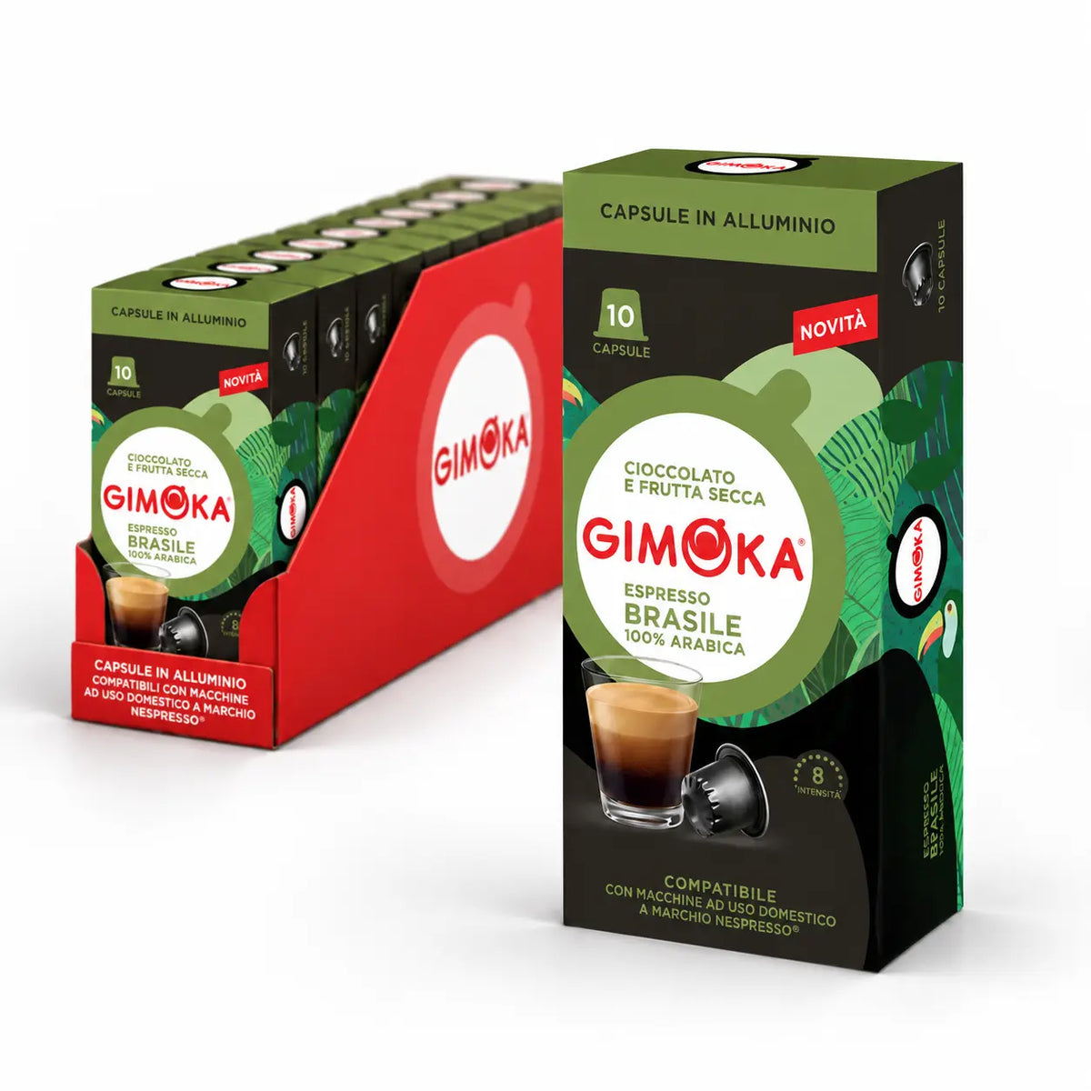 Brasile Espresso Capsules | Intensity 8 | 10 Capsules